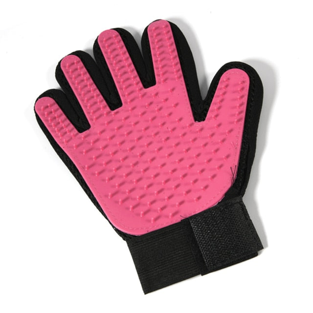 Fluff and Co De-Shed Grooming Glove lifestyle