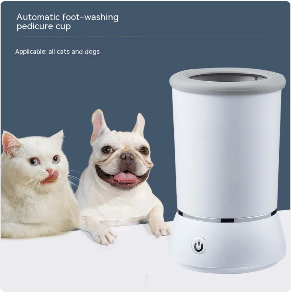 Soft silicone bristles clean deep between paw fur