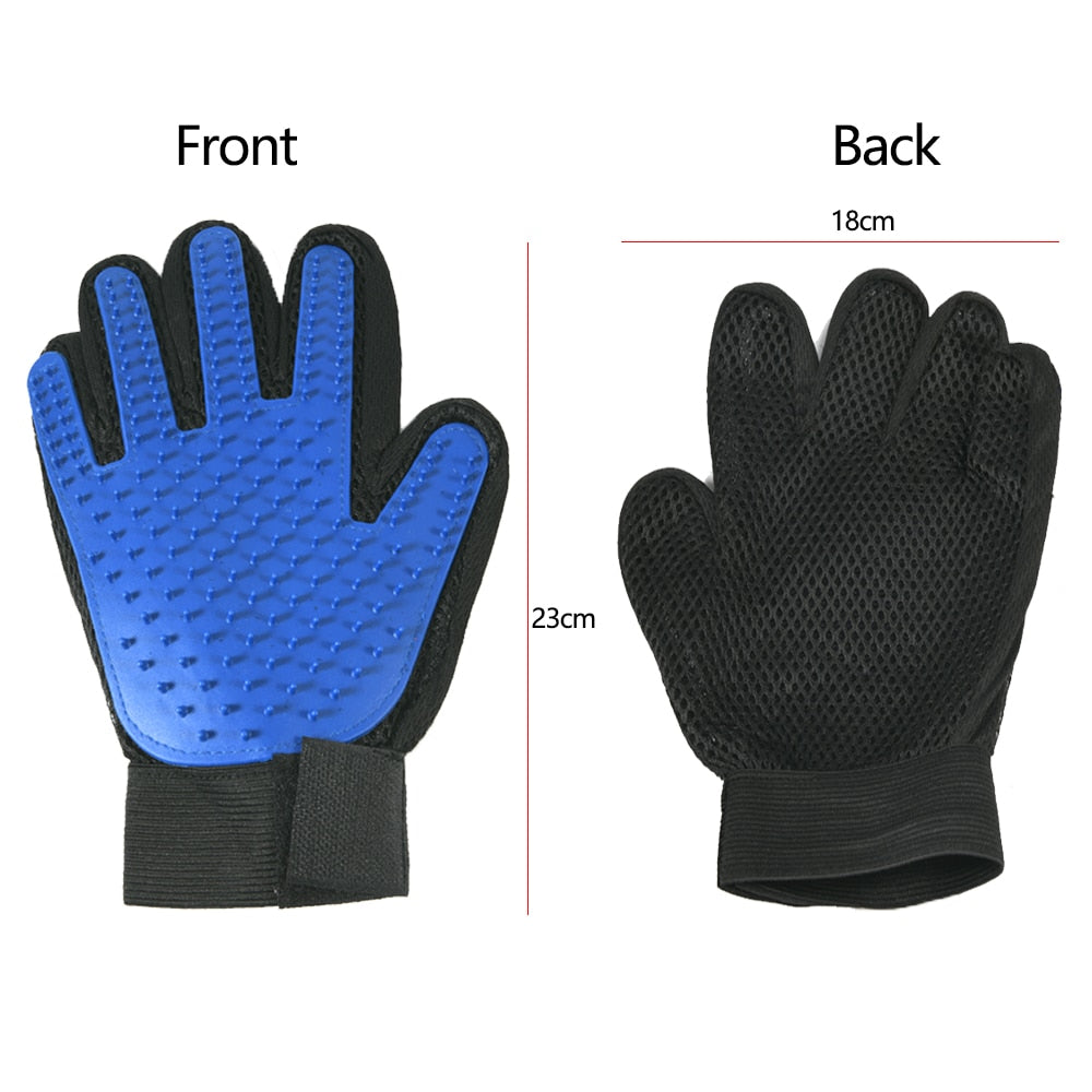 Works wet or dry for de-shedding and bath time
