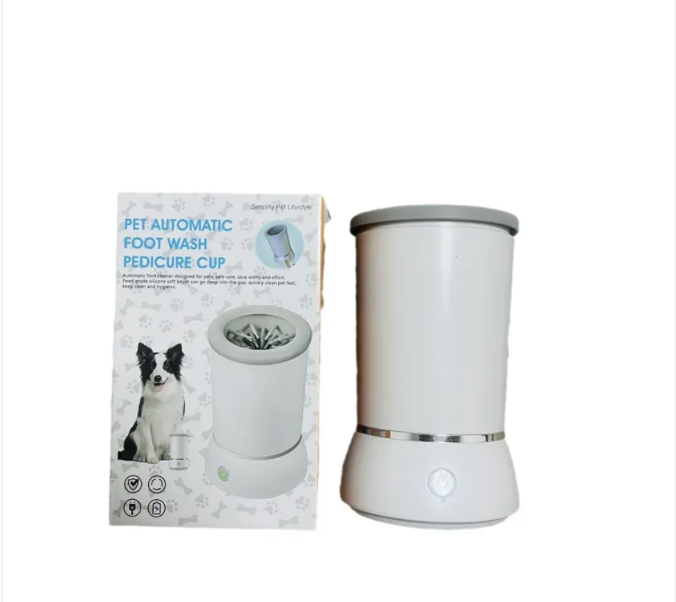 Doodle Paw Cleaning Cup - automatic paw washer with retail packaging