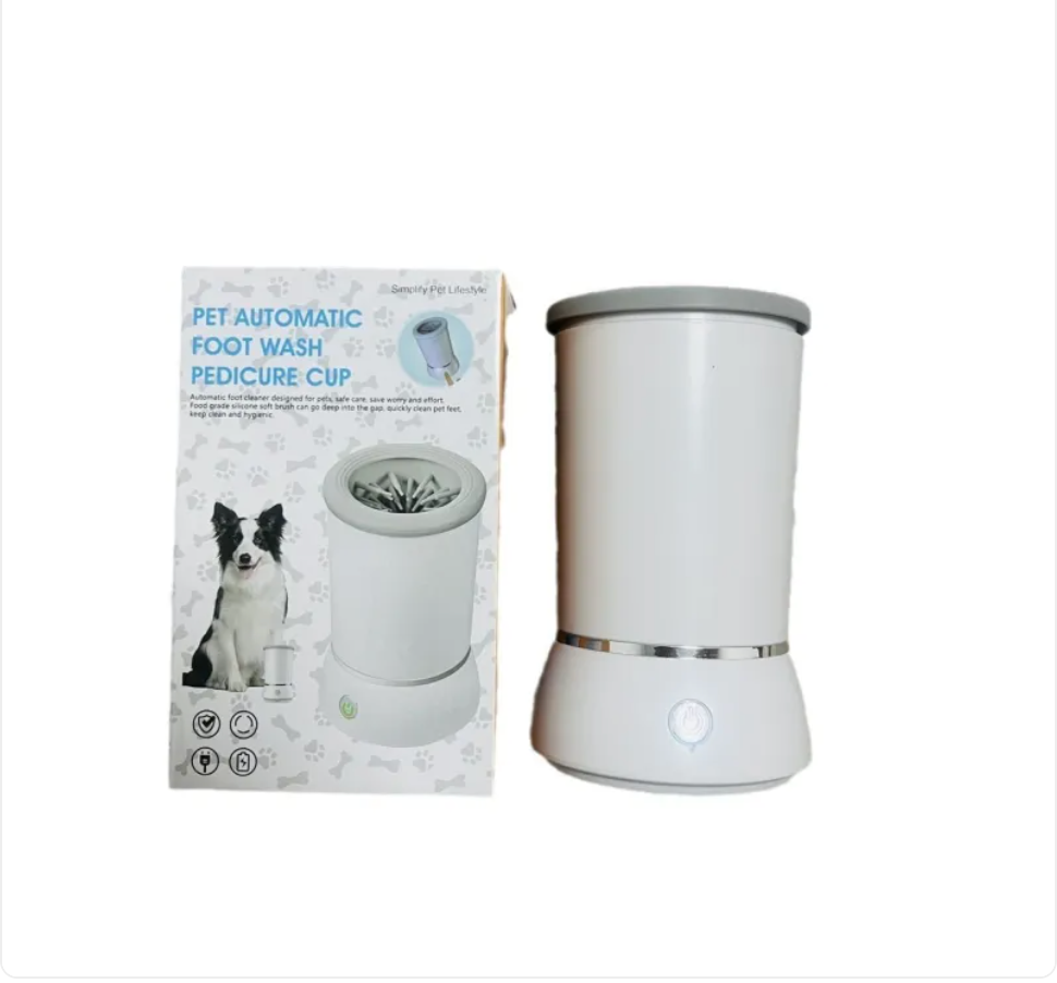 Automatic paw cleaning cup - how it works