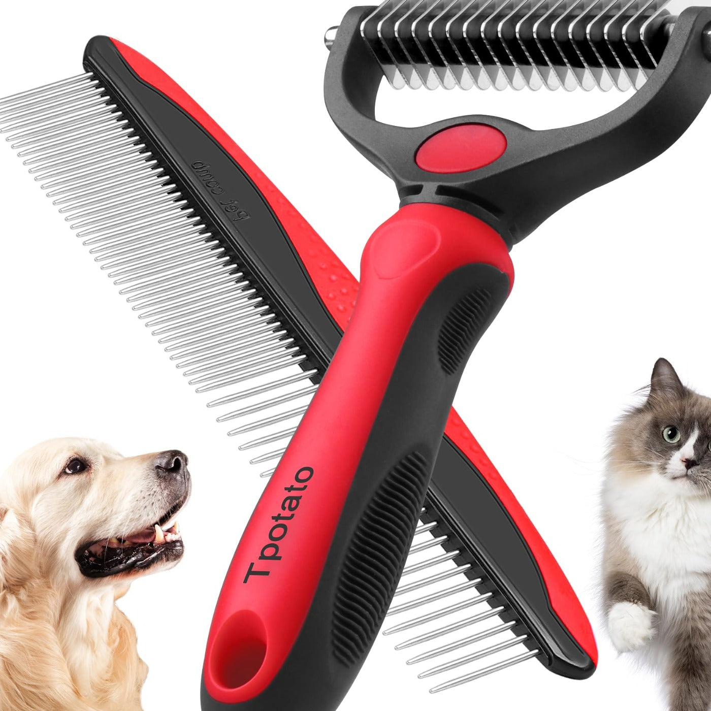 Knot-Buster dematting rake for doodles — full product view